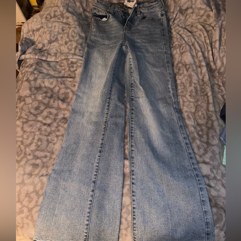 Altered state boot, cut jeans